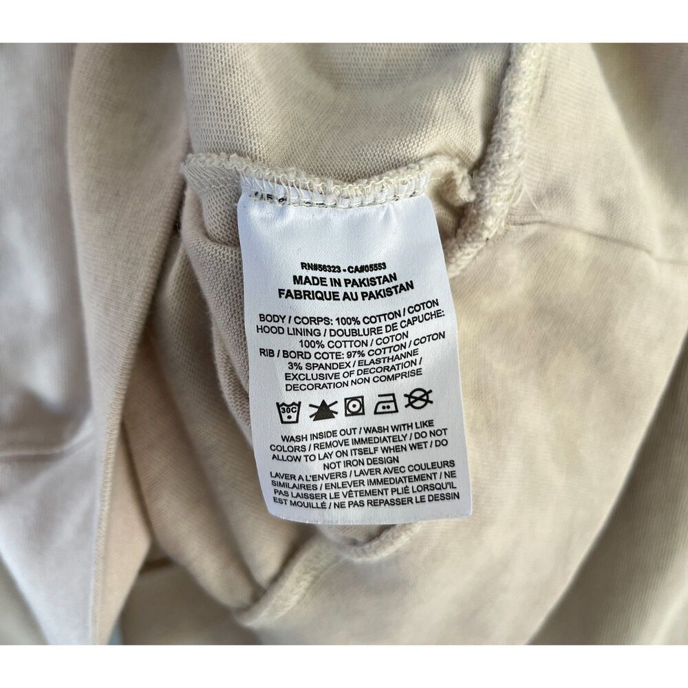 Nike Oversized Sweatshirt Hoodie Light Camouflage Tie-Dye XXL Pullover Tan Cream - Picture 5 of 5